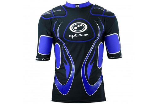 Inferno Long Kids Rugby Body Armour Black/Blue