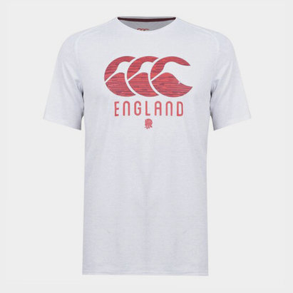 Canterbury England Rugby Polyester T Shirt Mens