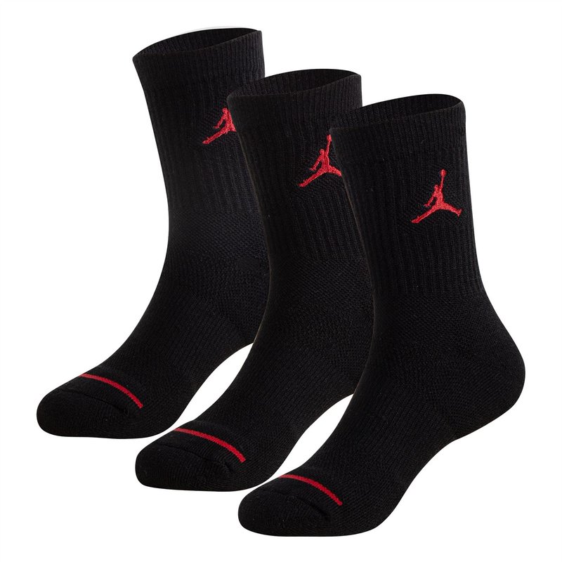 Air Jordan 3 Pack Crew Socks Childrens