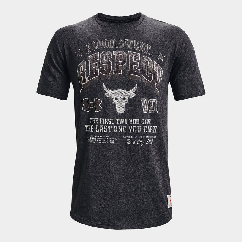 Under Armour Project Rock T Shirt Mens