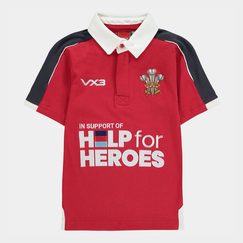 VX-3 Help For Heroes Wales Rugby Shirt Juniors