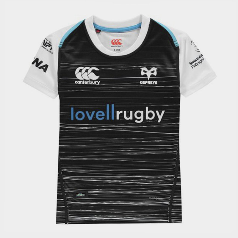 New Ospreys Rugby Canterbury Kids 2019-20 3rd Europe Pro Shirt Jersey 