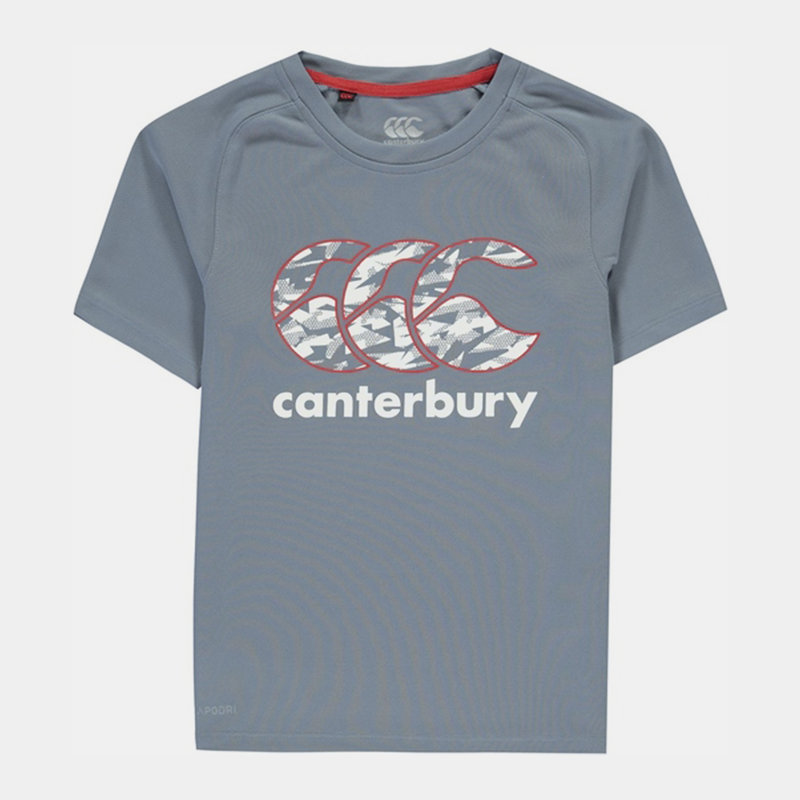 Canterbury Vapodri Poly Logo T Shirt Junior Boys