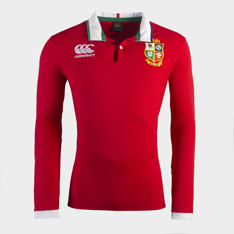 red CCC british and irish lions rugby seamless training t-shirt 
