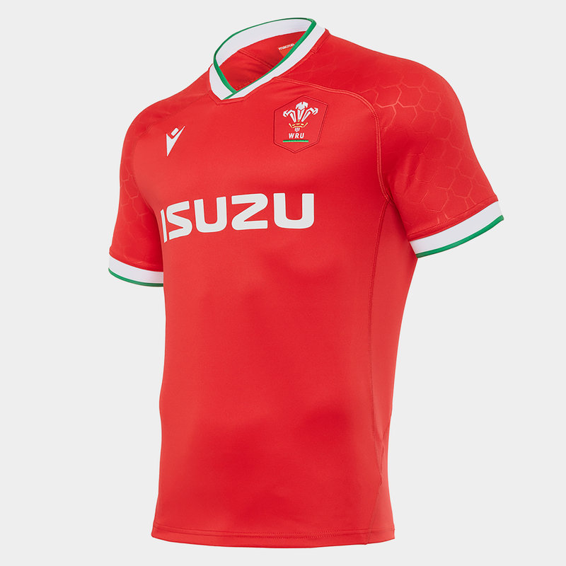 Macron Wales Home Rugby Shirt 2020 2021