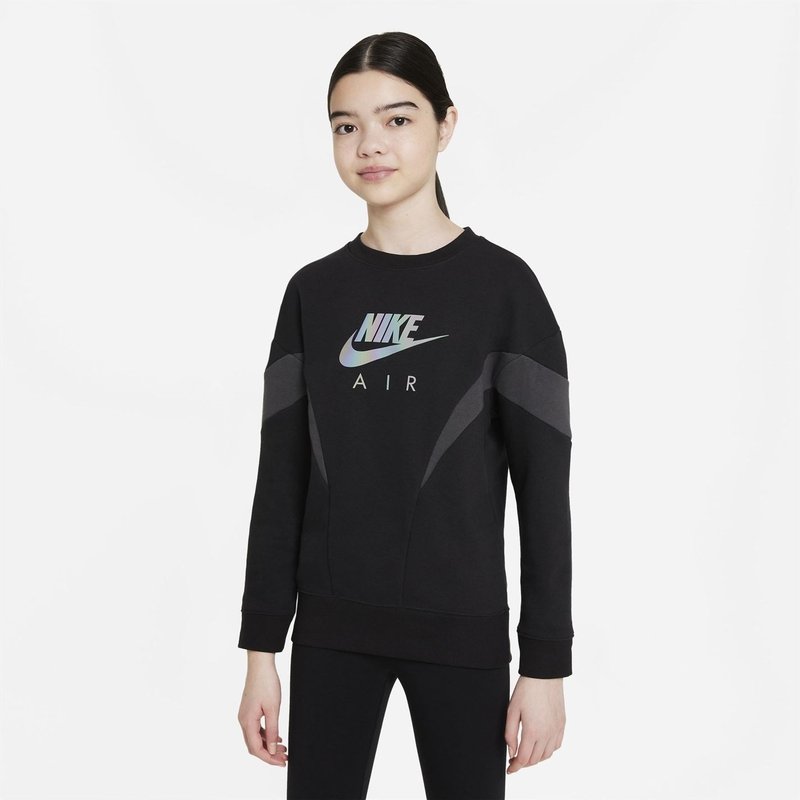 Nike Air Big Kids (Girls) French Terry Crew Sweater