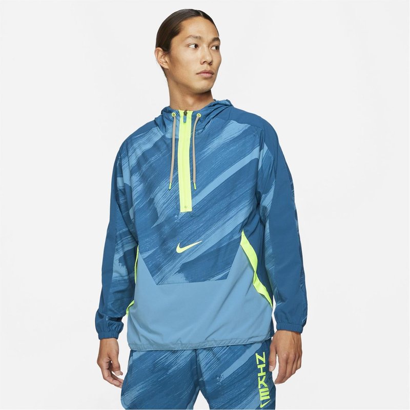 Nike Dri FIT Sport Clash Mens Woven Hooded Training Jacket