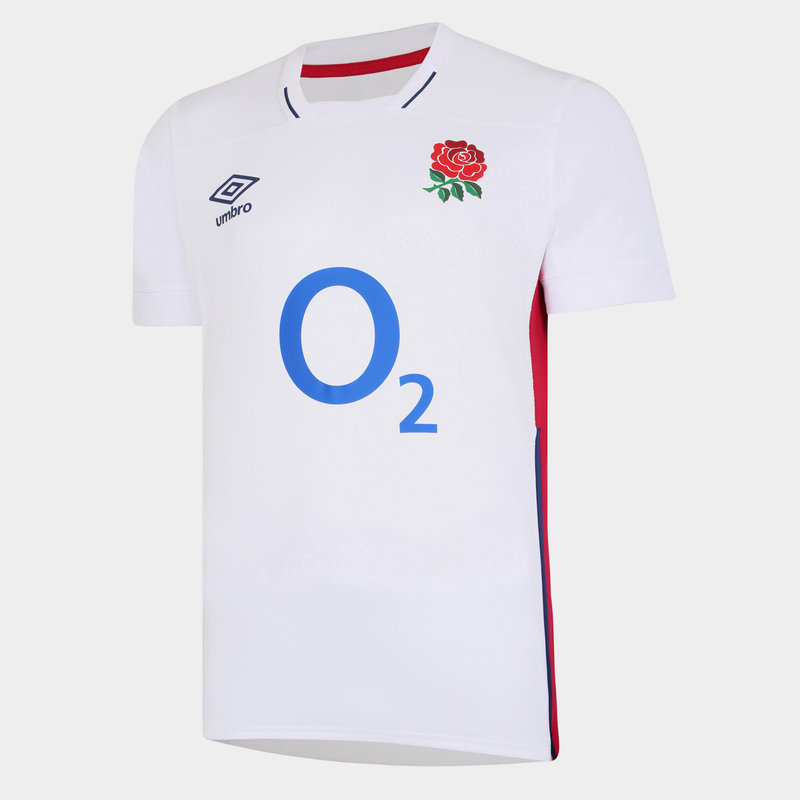 Umbro England Home Rugby Shirt 2021 2022 Junior