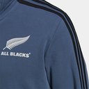 All Blacks 3 Stripes Full Zip Hoodie Mens