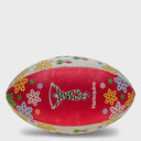 Harlequins Christmas Snowflakes Rugby Ball