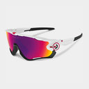 Jawbreaker Sunglasses   Polished White Prizm Road