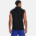 Project Rock Charged Cotton Fleece Sleeveless Hoodie Mens