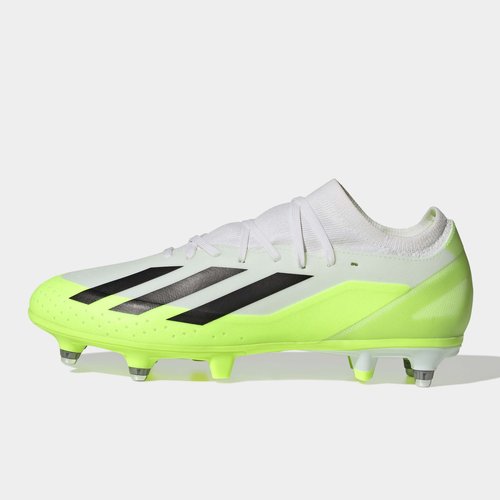 adidas X CrazyFast .3 Football Boots White/Blk/Lemon, £65.00