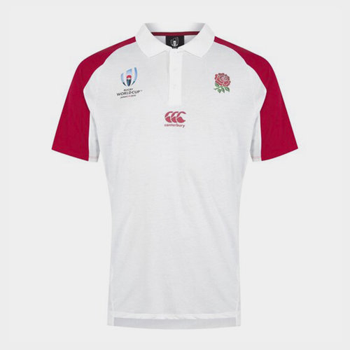 England 2019 Rugby World Cup Polo Shirt Mens