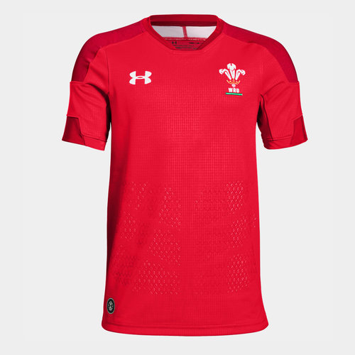 Wales WRU 2018/19 Kids Home Unsponsored S/S Replica Shirt