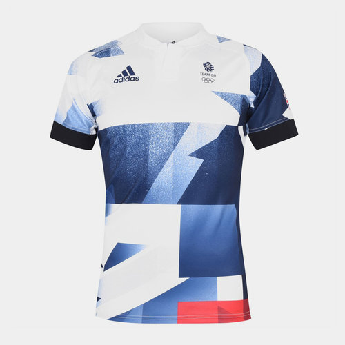 Coordinar ideología molestarse adidas Team GB Rugby 7s Jersey Wht/Blue/Red, £22.00