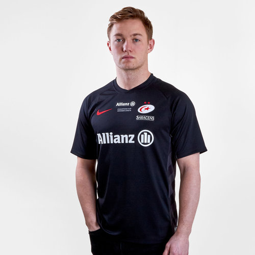 Saracens 2018/19 Champions Cup Winners Home S/S Rugby Shirt