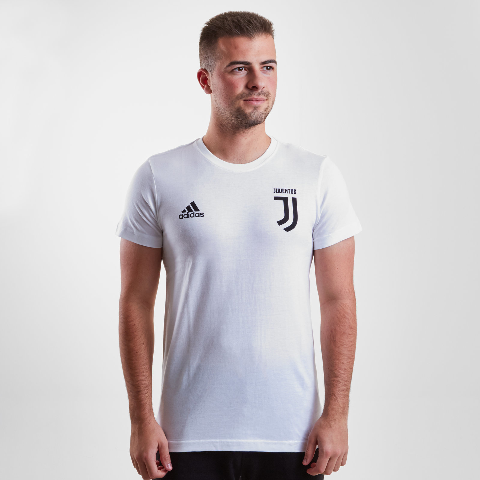 Details About Adidas Mens Juventus Turin Graphic Football T Shirt Tee Top White